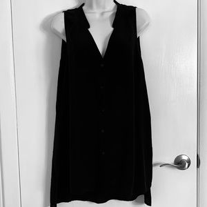 Eileen Fisher Silk Sleeveless Black Top SZ L